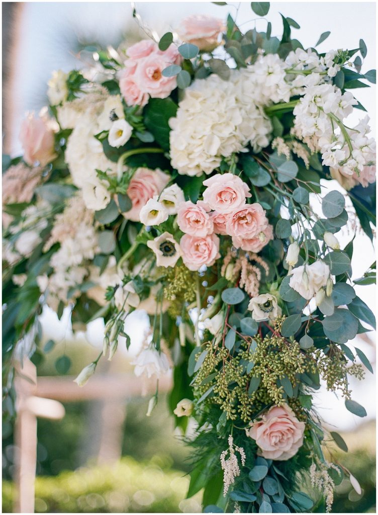Ceremony arch floral