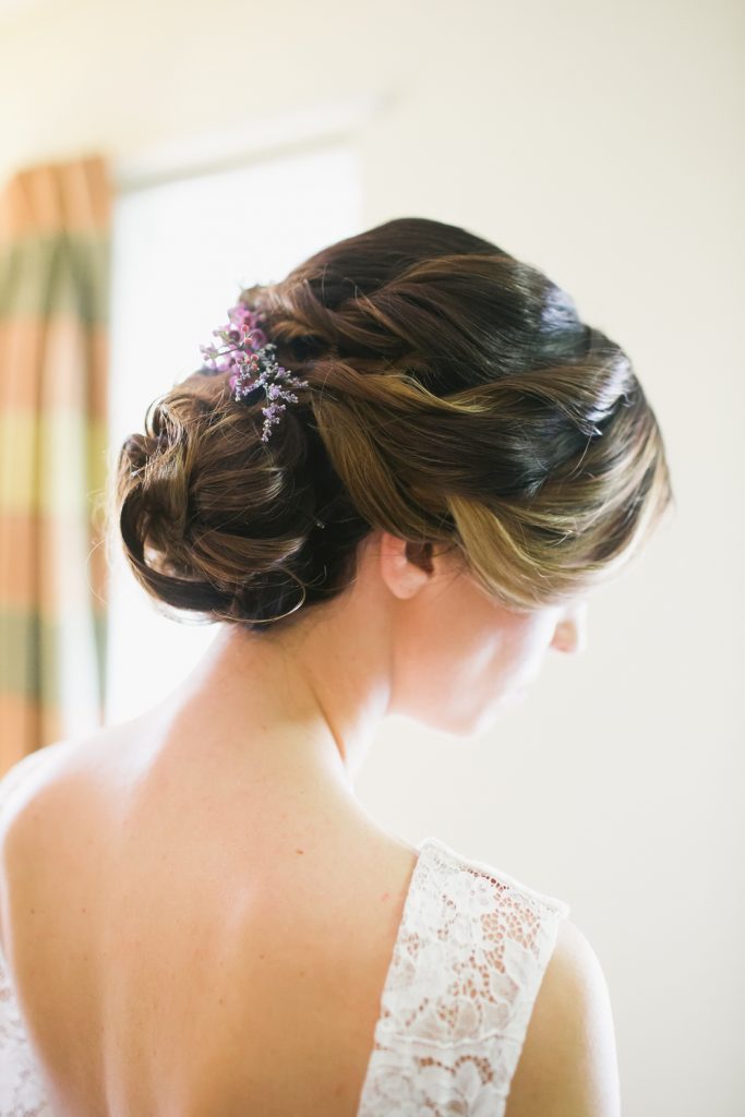 Bride hair details